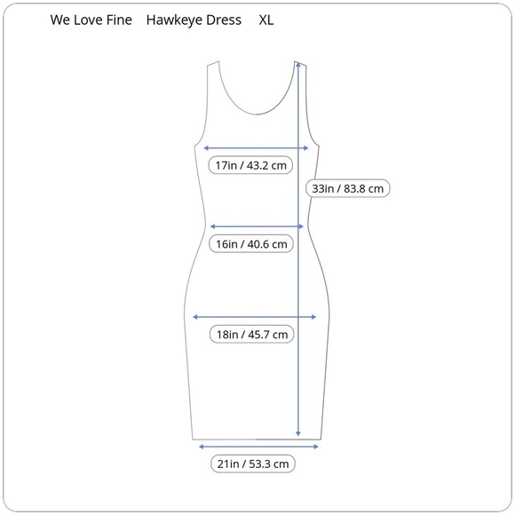 Marvel Hawkeye Bodycon Mesh Back Dress Cosplay Extra Large Superhero Fandom XL - Picture 8 of 9